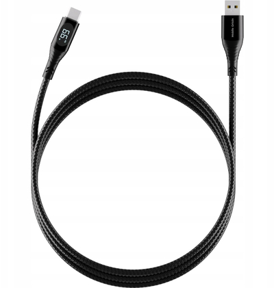 Кабел за полнење Mobile Origin CB1, USB-A во USB-C, 66W 1.5m, црн