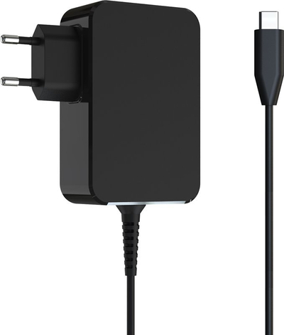 Adapter karikimi për laptop LC-Power LC-NB-GAN-65-C, 65W, GaN, i zi