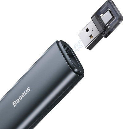 Telekomandë prezantimi Baseus Pilot ACFYB-B0G, lazer i kuq, lidhje USB USB-C, e zezë