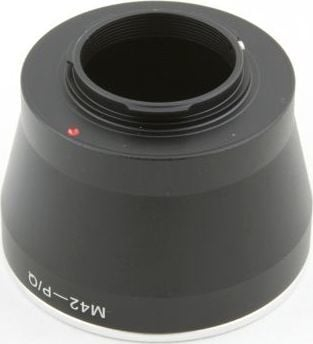 Adapter objektivi Pixco PENTAX Q në M42, bronz, i zi