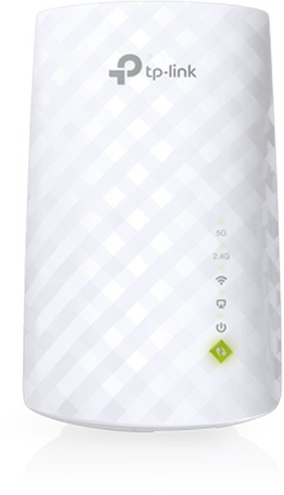 Zmadhues WiFi TP-Link RE200, AC750, me port LAN, i bardhë