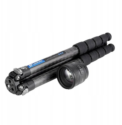 Tripod fotografik Leofoto LS-325C me kokë sferike LH-40, fibra karboni, mban deri 12 kg, ngjyrë e zezë