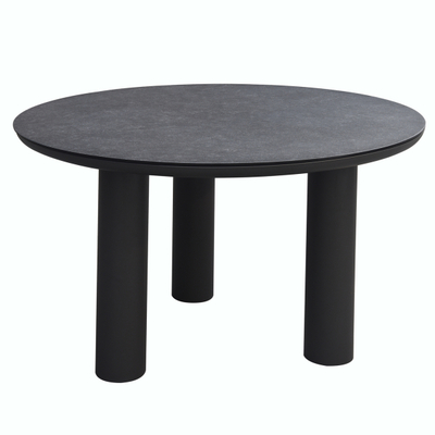 Tavolinë e rrumbullakët alumini Dosun Φ120cm (HM6201.01), gri