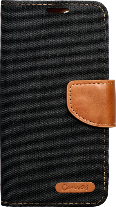 Futrollë telefoni Futera Canvas Book, për Samsung Galaxy S23 Ultra, me mbajtëse dhe xhepa kartash, e zezë