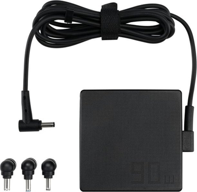 Adapter universal AC për laptop, 90W, i zi