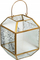 Fener dekorativ Fééric Glass Lantern Christmas, xham, 14x20cm, ngjyrë flori