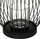 Mbajtëse qiriri Atmosphera Black Wire, metal, 23cm, e zezë