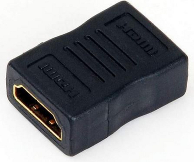 Адаптер HDMI прав, приклучок во приклучок, црн