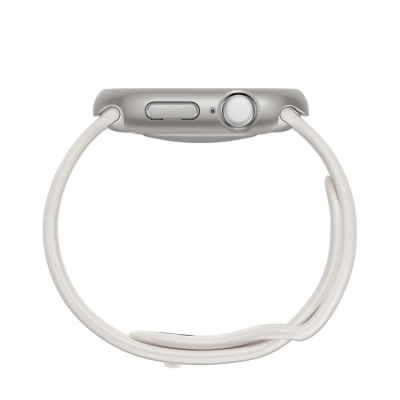Заштитна маска за паметен часовник Amazingthing Minimal Case, за Apple Watch 46mm, PC, сребрена