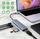 Adapter USB C Platinet Multimedia 7in1, HDMI, Power Delivery 100W, gri