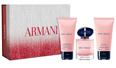Set për femra Giorgio Armani My Way Christmas Edition, EDP, 50 ml + losion për trup, 50 ml + xhel dushi, 50 ml