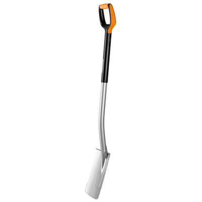 Lopatë gërmimi Fiskars, L, zezë/ portokalli
