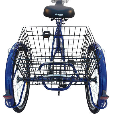 Biçikletë trefishe Enero 3-KOOWY 24, Shimano 6 marshe, kornizë e ulët, blu navy
