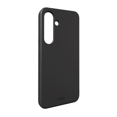 Kllëf telefoni Puro Back Cover Samsung Galaxy S25, i hollë, PU, i zi