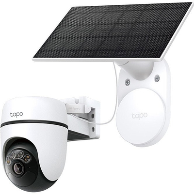 Kamerë sigurie TP-Link Tapo, 2K, rrotullim 360°, me panel diellor, IP65