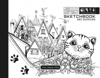 Bllok vizatimi Fresh Sketchbook, 19.7 x 14.5 cm, 72 fletë, 120 g/m²
