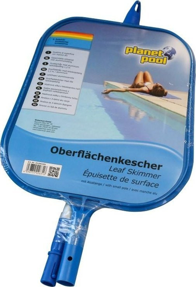 Мрежа за базен Planet Pool Surface Net, со телескопска рачка 120 cm, пластика, сина