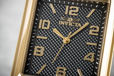 Orë për meshkuj Invicta Vintage Quartz 34mm 46660, e artë/zezë