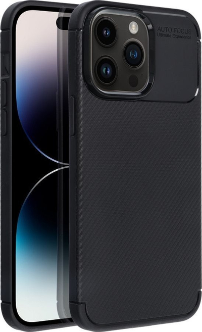 Mbulesë telefoni Carbon Premium për iPhone 14 Plus, karbon, e zezë