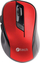 Maus C-Tech WLM-02R, wireless, USB, i zi dhe i kuq