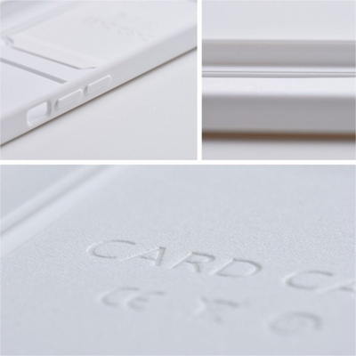Maskë telefoni Forcell Card Case për Samsung Galaxy A05, silikoni, me xhep karte, e bardhë