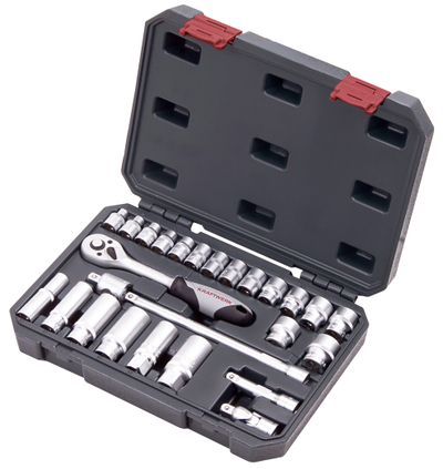 Set çelësa dhe fole Kraftwerk 204.102.100, 3/8", 26 pjesë