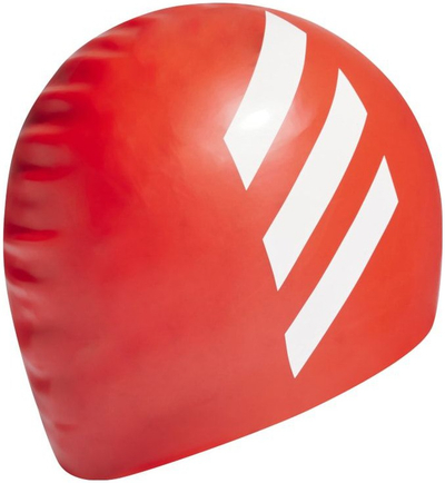 Kapelë noti adidas 3 Stripes Silicone Jr HE5081, silikon 100%, portokalli