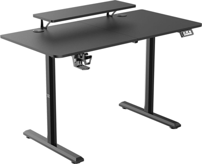 Tavolinë gaming Ultradesk Highlander, rregullim elektrik i lartësisë, 120 cm, e zezë
