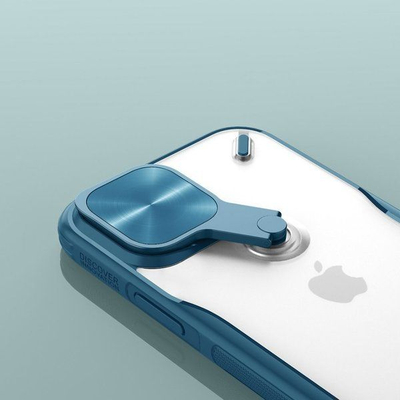 Kutie mbrojtëse Nillkin Cyclops, me stendë që rrotullohet, TPU PC, transparente