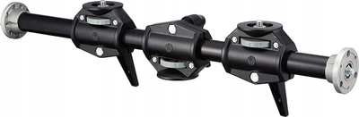 Krah aksesor Manfrotto 131DDB, për 4 koka, për kolonë 3/8", i zi