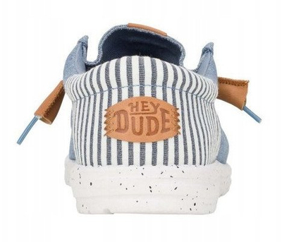 Këpucë burra Hey Dude Wally Funk Nu Prep M 43126-4XA, tekstil, taban gome, blu