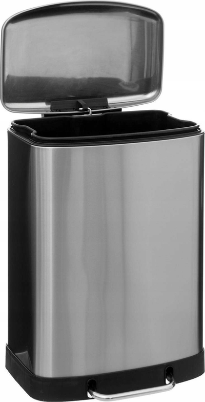 Kosh plehrash me pedale 5 Five Ariane, 50L, çelik inox, ngjyrë argjendi