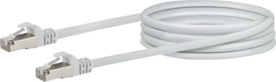 Kabllo rrjeti Schwaiger CAT6, S/FTP, 0.5m, i bardhë