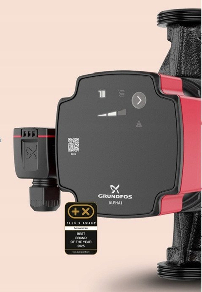 Циркулациона пумпа Grundfos ALPHA1 25-60 180, 220-240V, приклучок 1 1/2\", црна