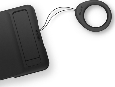 Mbulesë telefoni Sony XQZCBESB për Xperia 10 VI, me kickstand, e papërshkueshme nga uji IPX5 IPX8, e zezë