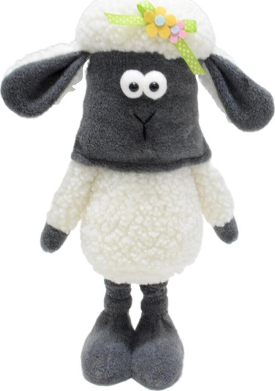 Пролетна декорација Saska Gift Sheep on Telescope, 35-50cm, со телескопски нозе, повеќебојна