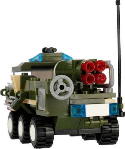 Lodra ndërtuese Alleblox AB3034 Military, 180 blloqe, 3 në 1, me ngjyra