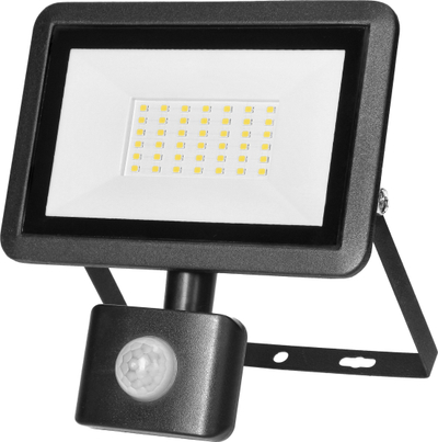 Reflektor Orno, 30W, sensor lëvizjeje dhe muzgu PIR, i zi