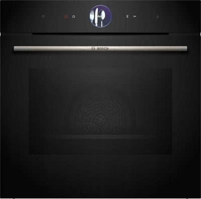 Furrë me avull Bosch Series 8 HSG7361B1, e integrume, me ekran touch, e zezë