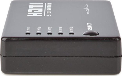 Ndërprës HDMI Nedis 5x1, 5 hyrje 1 dalje, Full HD 1080p, i zi