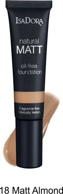 Fondatinë IsaDora Natural Matt Oil Free, 35 ml, ngjyra 18 Almond