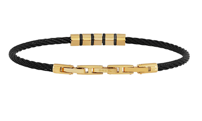 Byzylyk për meshkuj Breil Jewels Loop TJ3437, çelik, i zi