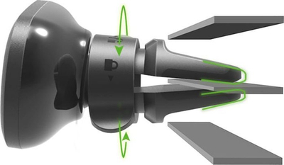 Mbajtës magnetik për veturë iOttie iTap Magnetic 2, montim në grilë ajrimi, universal, i zi