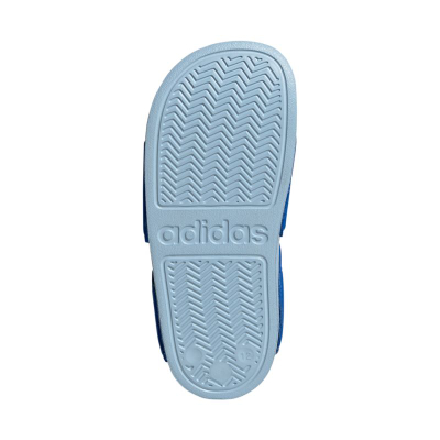 Sandale fëmijësh Adidas Adilette Jr IH3632, mbyllje me rrip ngjitës, taban gome, blu