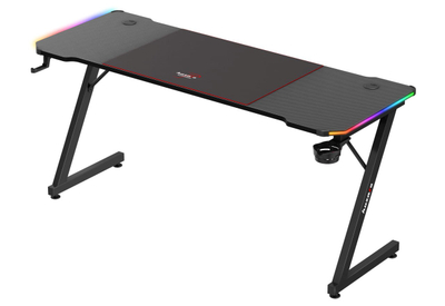 Tavolinë gaming Huzaro Hero 4.8 RGB, 160cm, LED RGB, e zezë