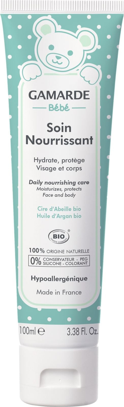 Krem për fytyrë dhe trup bebe Gamarde Nourishing Care, organik, për lëkurë të ndjeshme