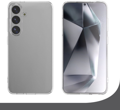 Kapak telefoni 4smarts 360 Protection për Samsung Galaxy S25+, set, i fortë ndaj goditjeve, transparent