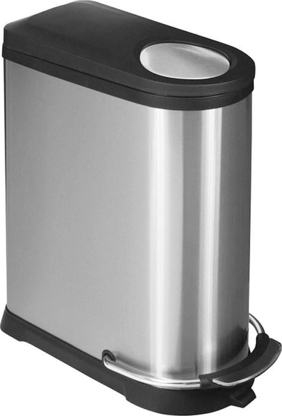Kosh plehrash Eko 31050062, 40L, me pedale, inox argjendtë