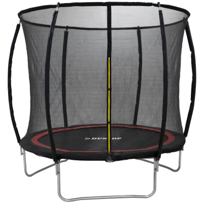 Трамплин Dunlop Premium, внатрешна мрежа, 244 cm, црн