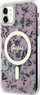 Kapak telefoni Guess GUHMN61HCFWSP për iPhone 11 / XR, Flower MagSafe, rozë
